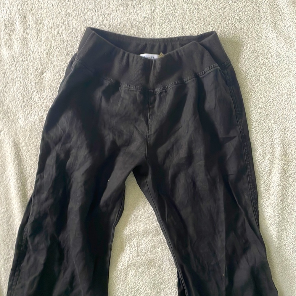 Calvin Klein dress pants, size M, black, thick waistband